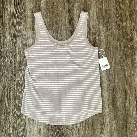 Womens NWT A.N.A. (a new approach) Stripe Tank Top - S - Picture 1 of 5